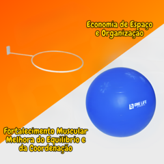 Bola De Pilates 55 Cm + Suporte De Parede - comprar online