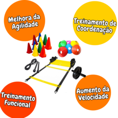 Kit funcional para treinos de agilidade e aeróbico c/ cones - comprar online