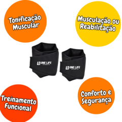 Peso Para Perna Tornozeleira Profissional Kit 2kg E 4kg Par - comprar online