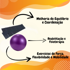 Kit 4 Overball 25cm + 4 Faixais Elástica P/ Fortalecimento - comprar online