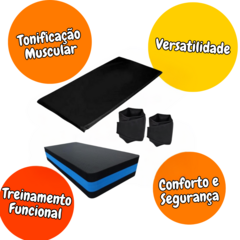 Kit Funcional Em Casa Colchonete + Caneleira 5 Kg + Step - comprar online