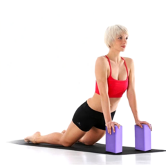 KIT 3 BLOCOS EVA 22x12x9cm PARA IOGA PILATES ALONGAMENTO - loja online