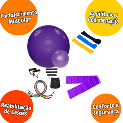 Kit Pilates Funcional - Bola + Faixa elástica + Mini Band - comprar online