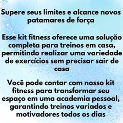 Kit Pilates Yoga Faixa Elástica média Anel de pilates Bola Suíça 55 cm + Colchonete - comprar online