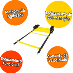 Escadinha De Agilidade Funcional 4,5m 10 Degraus Em Pvc - comprar online