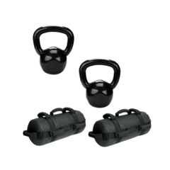 Kit Cross Treino Funcional Power Bag + Kettlebell