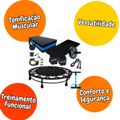 KIT FUNCIONAL COMPLETO COM COLCHONETE + MINI JUMP + 7 ITENS - comprar online