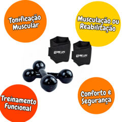 Par De Caneleira De Peso Profissional De 5 Kg + Halter 4 Kg - comprar online