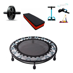 Kit Aeróbico Mini Jump + Roda Abdômen + Extensor + Step