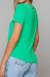 Blusa Basic Gola V - Verde Lima Tamanho P na internet