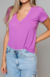 Blusa Basic Gola V - Tulipa Tamanho P - comprar online