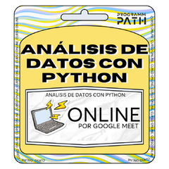 CURSO ANALISIS DE DATOS CON PYTHON - (ONLINE)