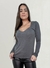 blusa em viscose gola v - loja online