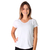 BLUSA FEMININA ACADEMIA RAGLAN BRANCO COM PRPTEÇÃO UV