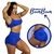 CONJUNTO FITNESS SHORTINHO EMPINA BUMBUM E TOP AZUL BIC - comprar online