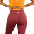 CALÇA FITNESS ACADEMIA ROSE COM DETALHES LARANJA - ieloow Brasil