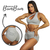 CONJUNTO FITNESS SHORTINHO EMPINA BUMBUM E TOP CINZA GLITER - comprar online