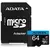 ADATA MEMORIA MICRO SD CON 10 A1 64GB - comprar online