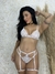 Conjunto Lingerie Renda Com Cinta Liga e Perneira Luxo Gringa - Na Pele Lingerie