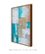 Quadro Decorativo Abstrato Serenidade em Azul Turquesa - comprar online