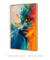 Quadro Decorativo Abstrato Rosto Entre as Cores - comprar online