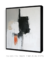 Imagem do Quadro Decorativo Abstrato Tons Preto, Branco, Cinza, Bege e Laranja