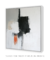 Quadro Decorativo Abstrato Tons Preto, Branco, Cinza, Bege e Laranja - comprar online