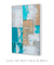 Quadro Decorativo Abstrato Serenidade em Azul Turquesa - comprar online