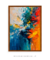 Quadro Decorativo Abstrato Rosto Entre as Cores - comprar online