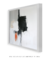 Quadro Decorativo Abstrato Tons Preto, Branco, Cinza, Bege e Laranja - Uno