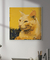 Quadro Decorativo Gato Amarelo