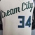 Camiseta regata masculina da equipe Milwaukee Bucks, com o texto "Cream City" e o número 34.