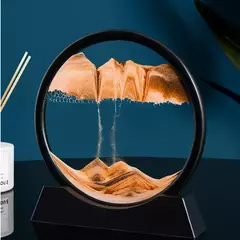 Imagem do 3D Moving Sand Art Picture, Vidro Redondo, Sandscape do Mar Profundo, Ampulheta,