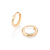 Brinco argola banhado a ouro 18k - comprar online