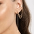 Brinco ear cuff com piercing de pressão banhado a ouro 18k na internet