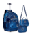 Kit Mochila Com Rodas Rebecca Bonbon Jeans RB24060 Clio Style