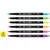 MARCADOR DUAL BRUSH NEON ESTOJO C/6 CIS - comprar online