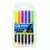 CANETA MARCADOR ARTISTICO BRUSH CIS 6 CORES NEON