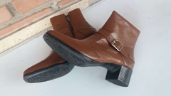 Bota Anabela, couro legítimo - comprar online