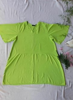 Vestido casual verde lima