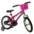 Bicicleta Passeio Infantil Athor Bikes Baby Girl Aro 16 Feminina Bike Com Cestinha Freio V-break Cor Rosa Rodinha Lateral