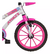 Bicicleta Feminina Infantil Aro 16 Athor Baby Lux + Cestinha Branco com Rosa - comprar online