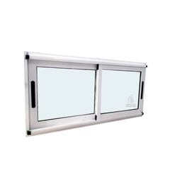 Ventana corrediza aluminio modena 100x40 Vidrio entero 4mm