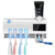 Esterilizador Usb Dispenser Pasta Dental Porta Cepillo 2 En 1 Uv