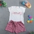 Conjunto Infantil Verão Feminino All The Girl - Branco