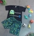 Conjunto Infantil Verão Masculino Pac Man - Preto