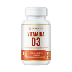 VITAMINA D3 (60 CÁPSULAS) - HERBALIZE