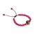 Pulseira Infantil Madeira 6 mm Rosa Anjo da Guarda - comprar online