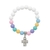 Pulseira Infantil 8 mm Colorida Cruz - loja online