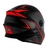 CAPACETE MOTO PRETO/GRAFITE/VERMELHO R8 58 - comprar online